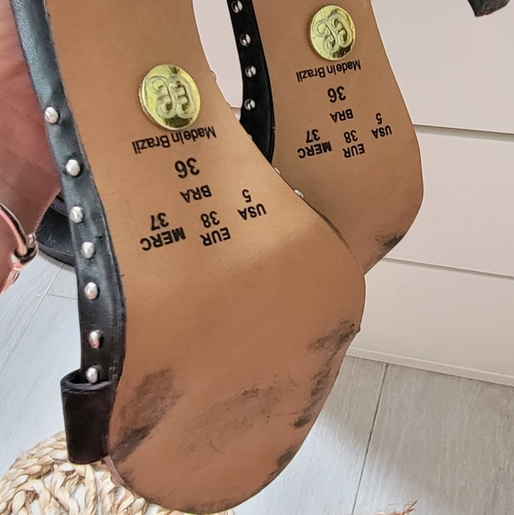 Black Stud Rock High Heels > Brazilian Leather - Picture 4 of 7